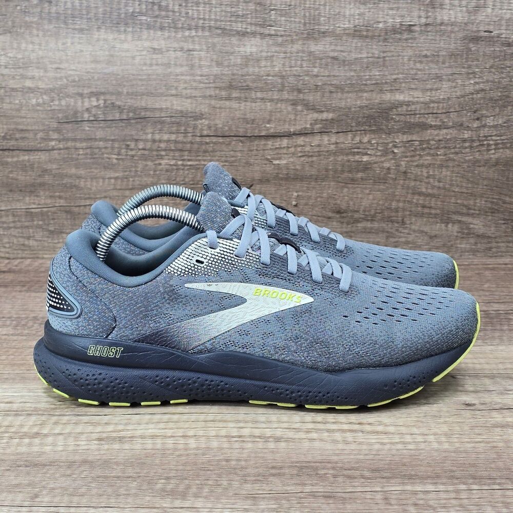 Brooks Ghost 16 Men's Size 10 D Gray Running Shoes 1104181D040
